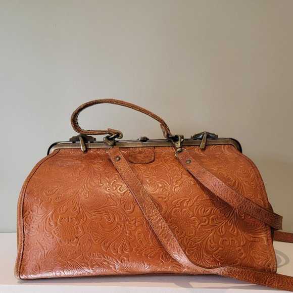 Vintage Georgetown Leather Design Purse, Bag, Satchel - Picture 1 of 16